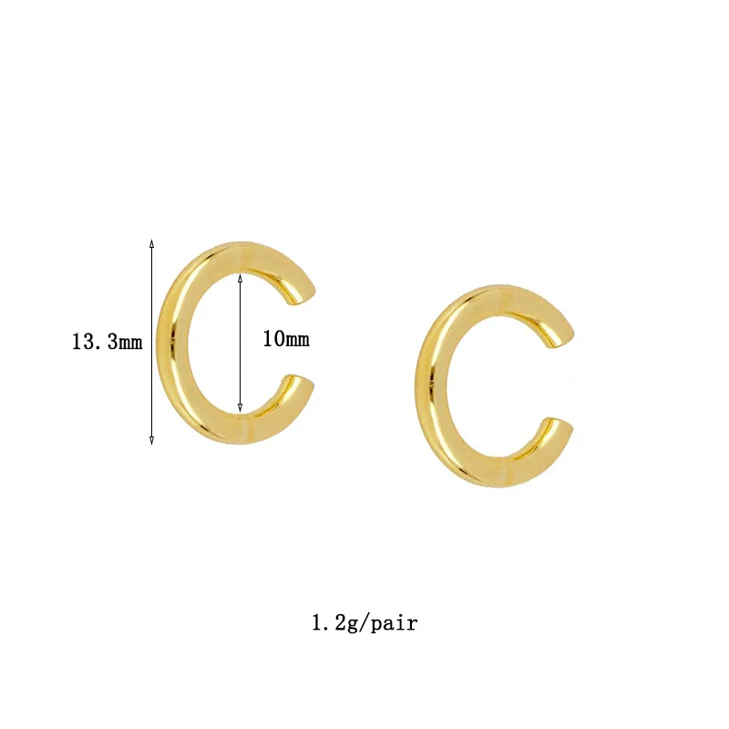 1 Pair Ig Style French Style Modern Style Round Plating Inlay Copper Pearl Zircon 18k Gold Plated Ear Cuffs Earrings Ear Studs display picture 3