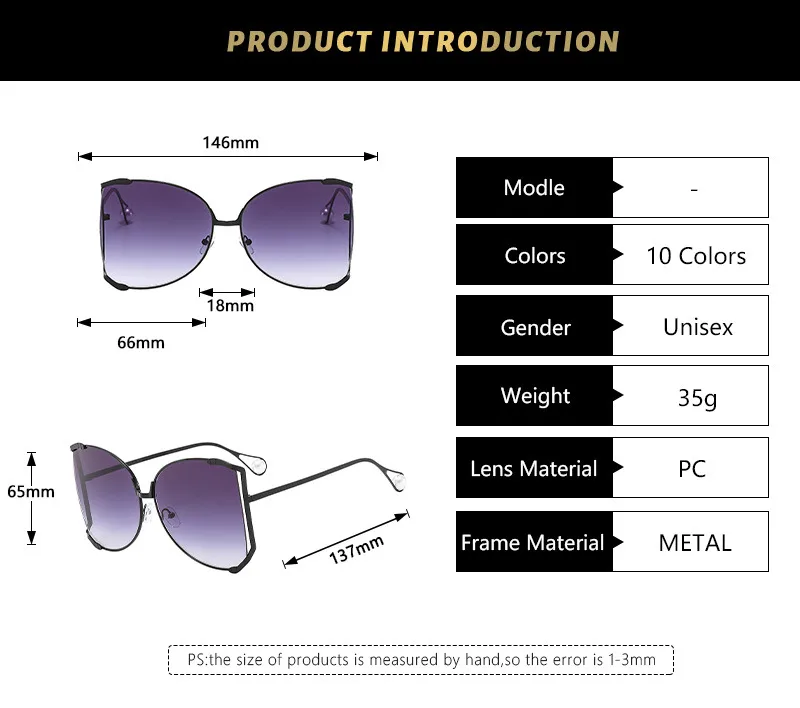 Elegant Gradient Color Pc Square Pearl Full Frame Women's Sunglasses display picture 5