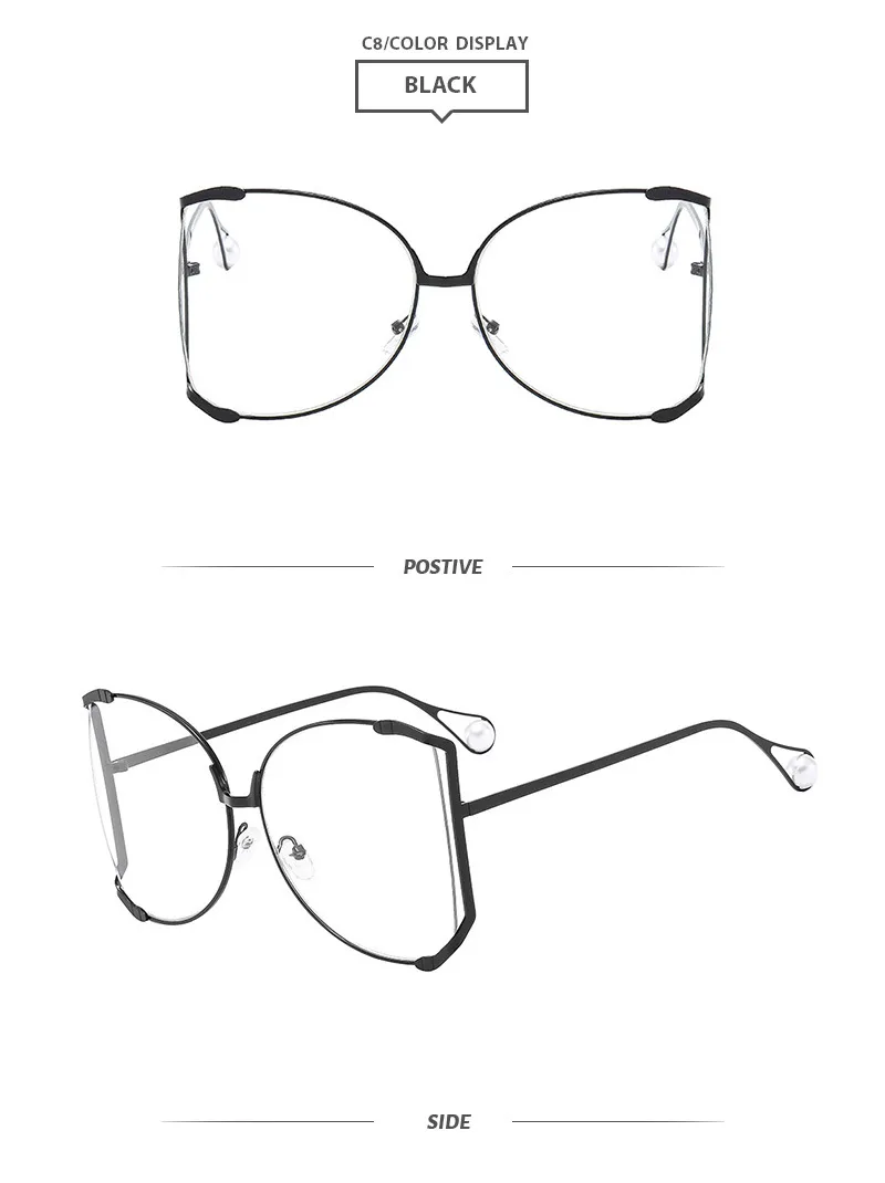 Elegant Gradient Color Pc Square Pearl Full Frame Women's Sunglasses display picture 16