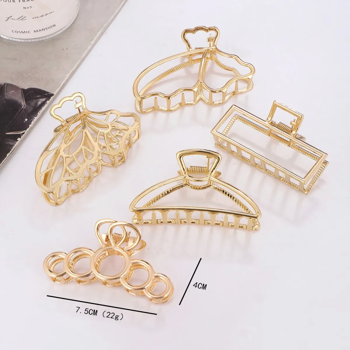 Women's Vintage Style Butterfly Metal Plating Hair Claws display picture 1