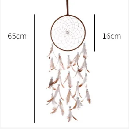 Retro Dream Catcher Wind Chime Feather Home Ornament Holiday Gift Pendant display picture 4