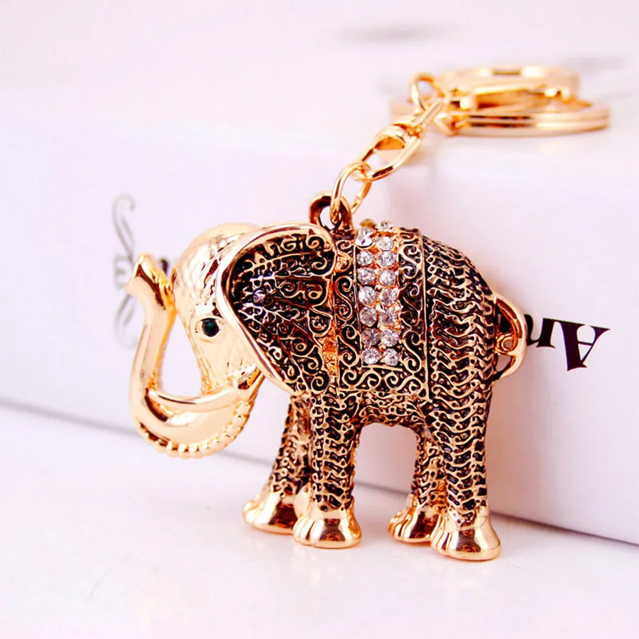Simple Style Color Block Alloy Inlay Rhinestones Women's Keychain display picture 1