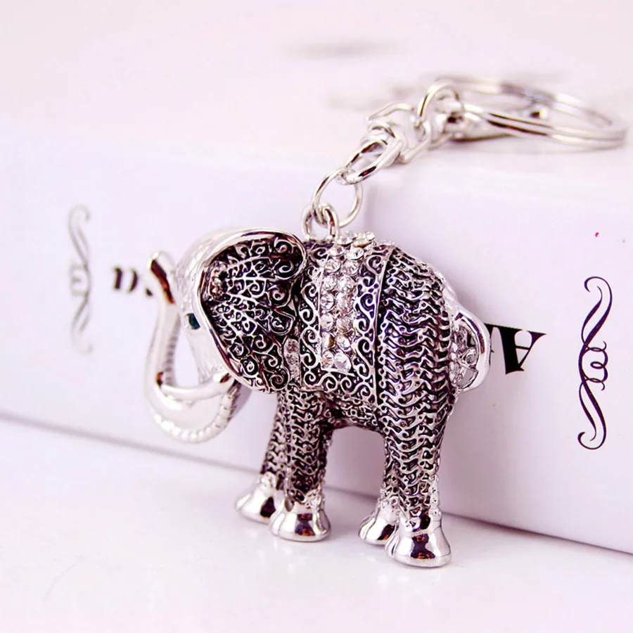 Simple Style Color Block Alloy Inlay Rhinestones Women's Keychain display picture 2