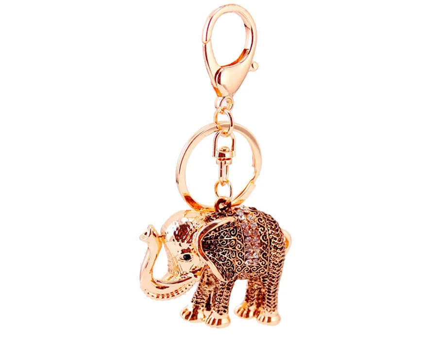 Simple Style Color Block Alloy Inlay Rhinestones Women's Keychain display picture 5