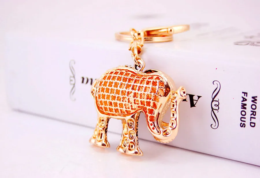 Simple Style Color Block Alloy Inlay Rhinestones Women's Keychain display picture 6