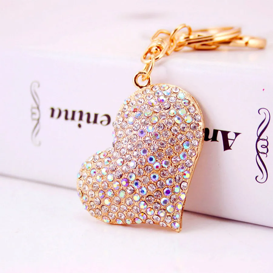 Cartoon Style Heart Shape Alloy Unisex Bag Pendant Keychain display picture 4