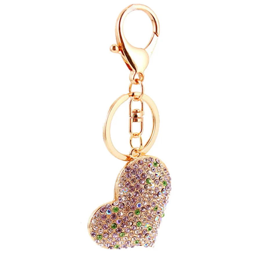 Cartoon Style Heart Shape Alloy Unisex Bag Pendant Keychain display picture 6