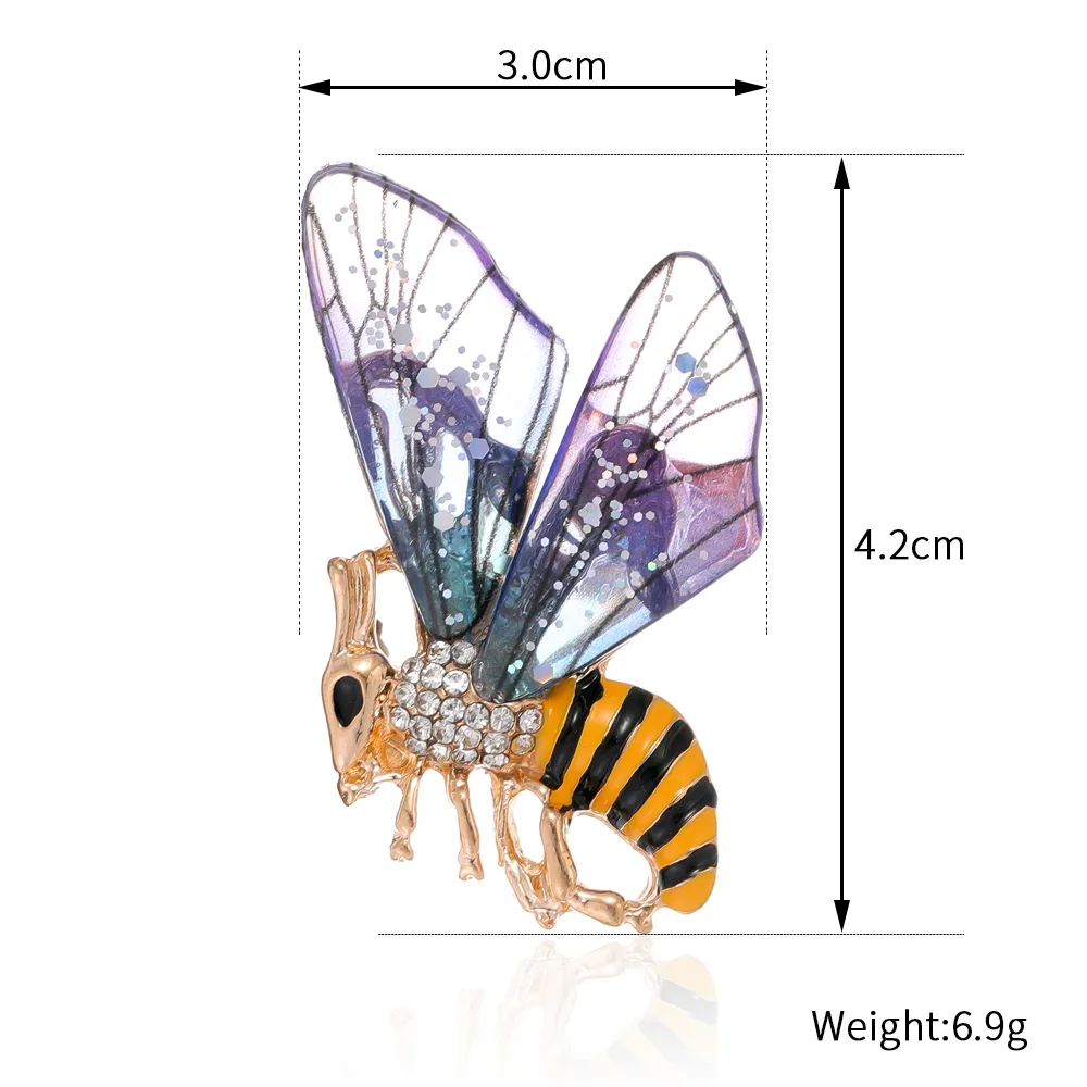 Elegant Cute Dragonfly Butterfly Alloy Inlay Rhinestones Unisex Brooches display picture 4