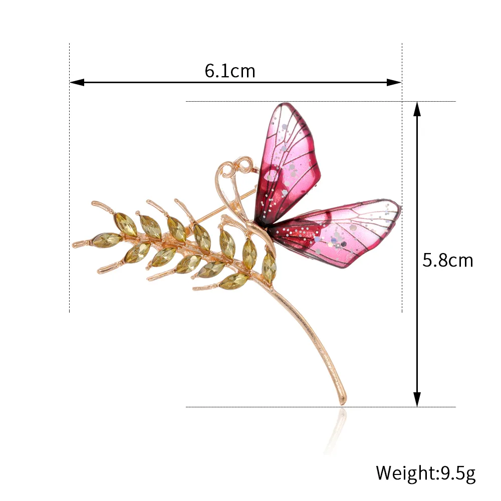 Elegant Cute Dragonfly Butterfly Alloy Inlay Rhinestones Unisex Brooches display picture 16