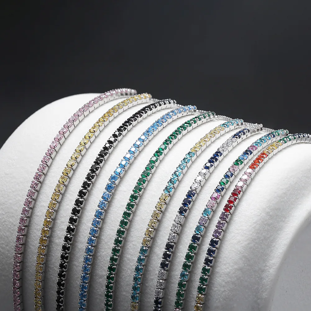 925 Sterling Silver Bracelets Simple Style Classic Style Shiny display picture 5