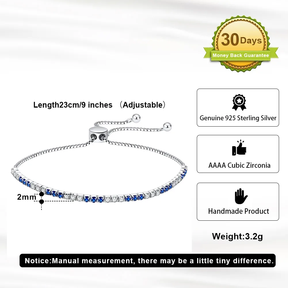 925 Sterling Silver Bracelets Simple Style Classic Style Shiny display picture 6