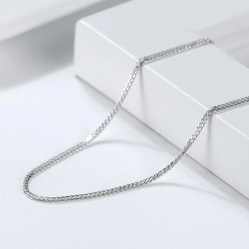 925 Sterling Silver Plating Solid Color Necklace display picture 1