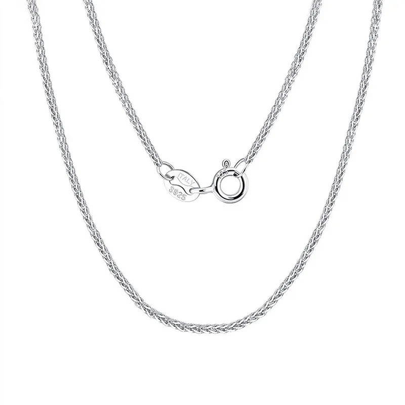 925 Sterling Silver Plating Solid Color Necklace display picture 2