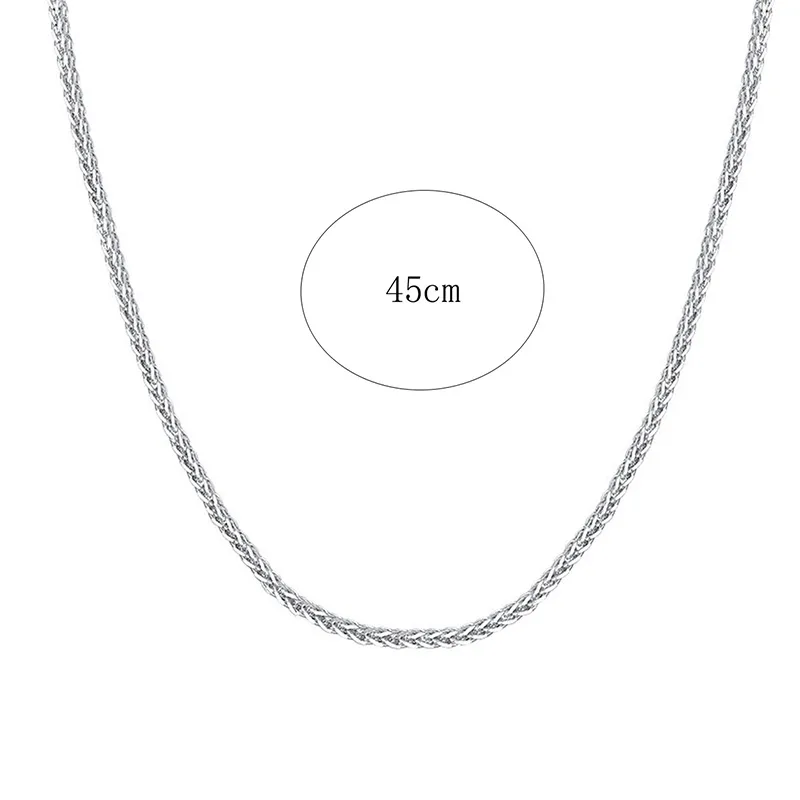 925 Sterling Silver Plating Solid Color Necklace display picture 6