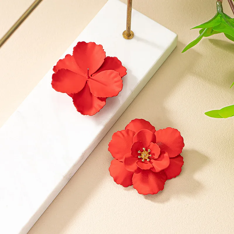 1 Pair Sweet Flower Plating Alloy Gold Plated Ear Studs display picture 15