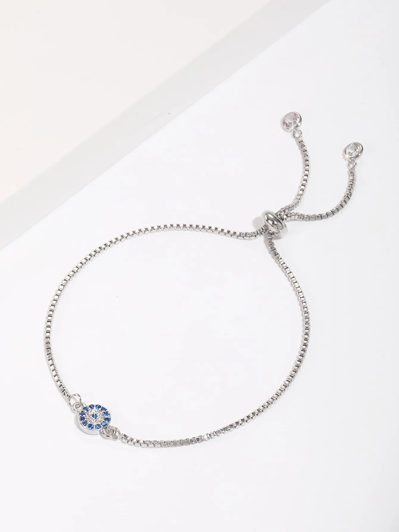 Classic Style Commute Devil's Eye Copper Plating Inlay Zircon 18k Gold Plated Silver Plated Bracelets display picture 4