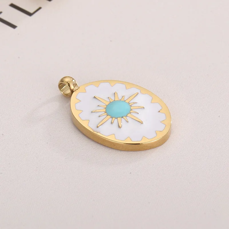 1 Piece Stainless Steel Artificial Pearls Shell 18K Gold Plated Oval display picture 5