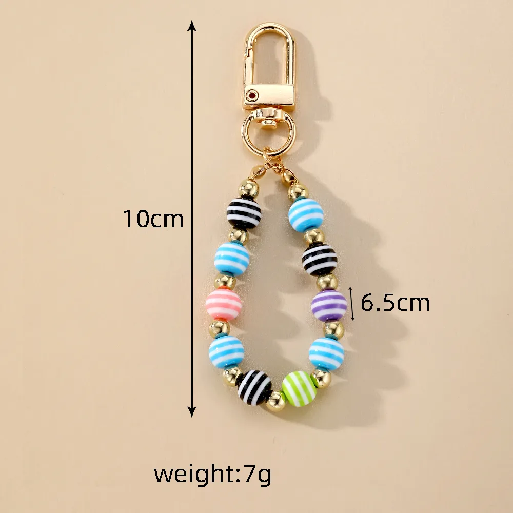 Simple Style Color Block Resin Bag Pendant Keychain display picture 2