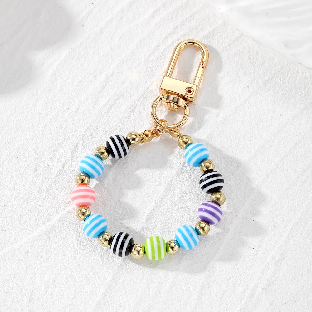 Simple Style Color Block Resin Bag Pendant Keychain display picture 4
