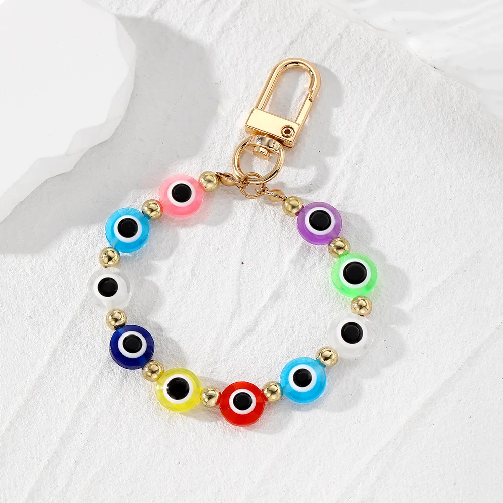 Simple Style Color Block Resin Bag Pendant Keychain display picture 5