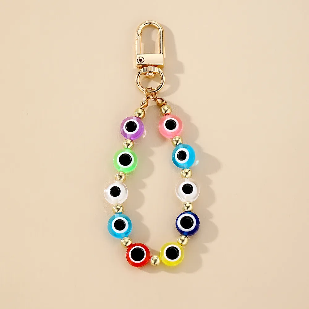 Simple Style Color Block Resin Bag Pendant Keychain display picture 8