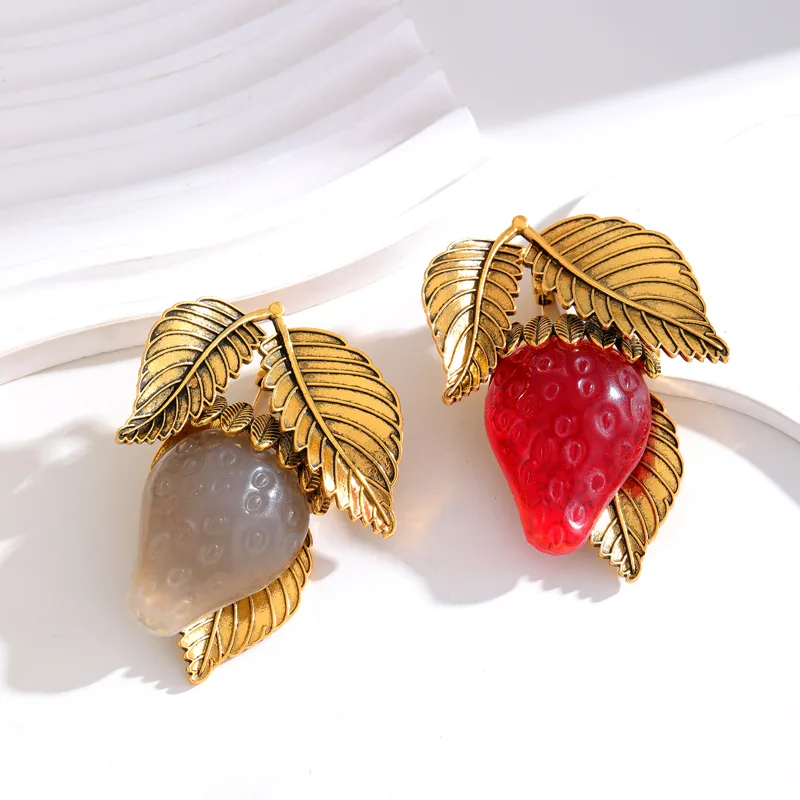 Lady Tree Fruit Heart Shape Alloy Inlay Rhinestones Women's Brooches display picture 22