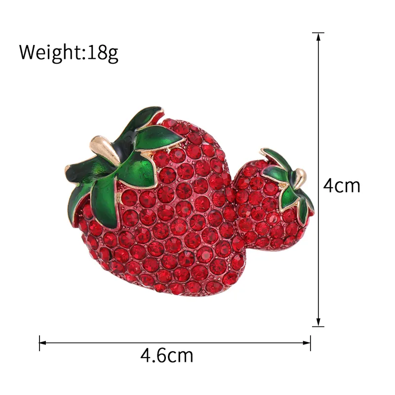 Lady Tree Fruit Heart Shape Alloy Inlay Rhinestones Women's Brooches display picture 10