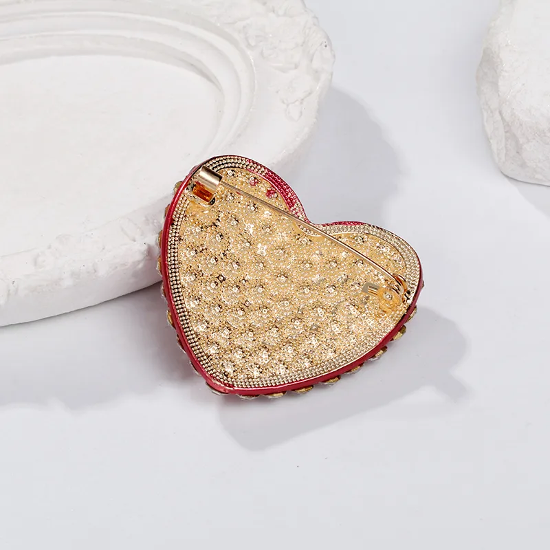 Lady Tree Fruit Heart Shape Alloy Inlay Rhinestones Women's Brooches display picture 15
