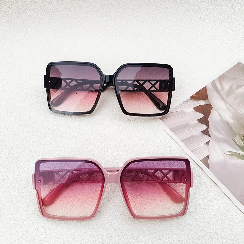 Ig Style Casual Vacation Solid Color Pc Resin Square Full Frame Women's Sunglasses display picture 3
