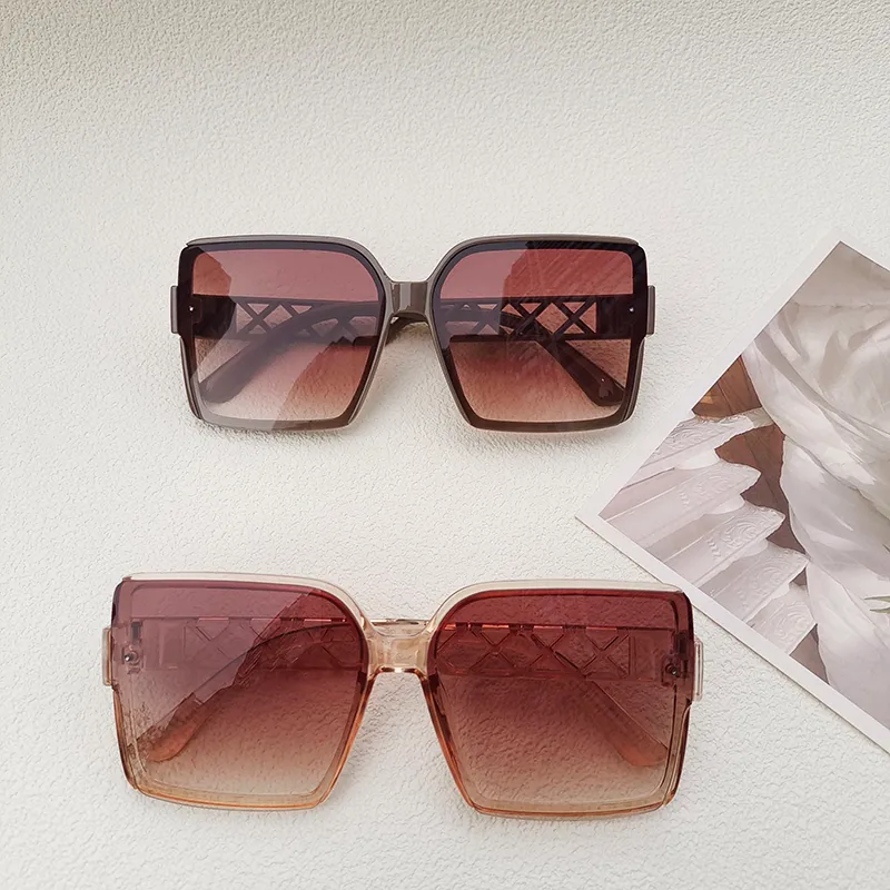 Ig Style Casual Vacation Solid Color Pc Resin Square Full Frame Women's Sunglasses display picture 4