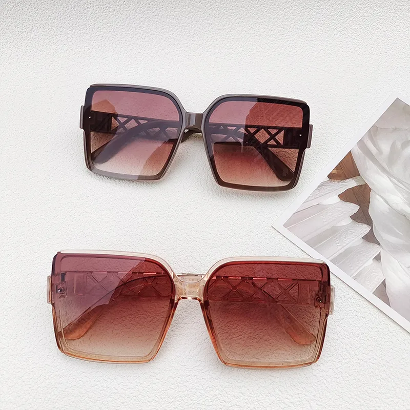 Ig Style Casual Vacation Solid Color Pc Resin Square Full Frame Women's Sunglasses display picture 5
