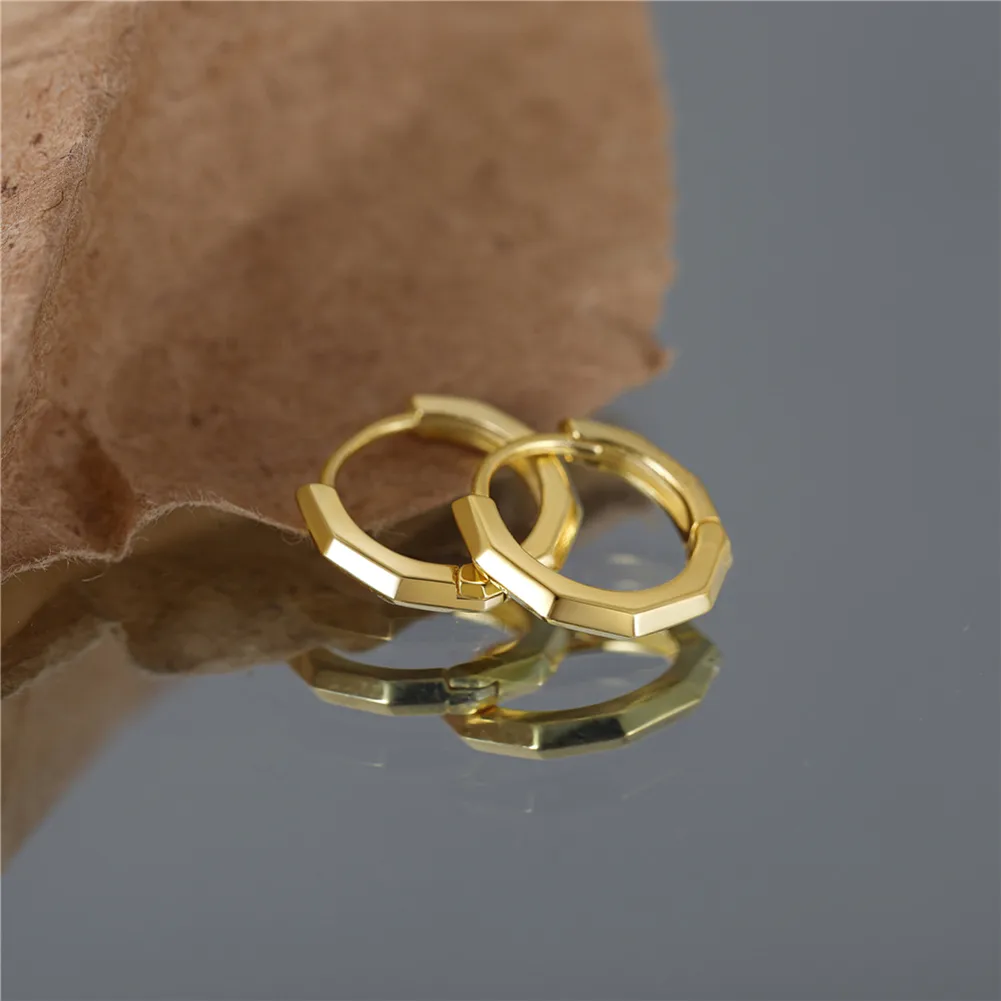 1 Pair 925 Sterling Silver Round Earrings display picture 3
