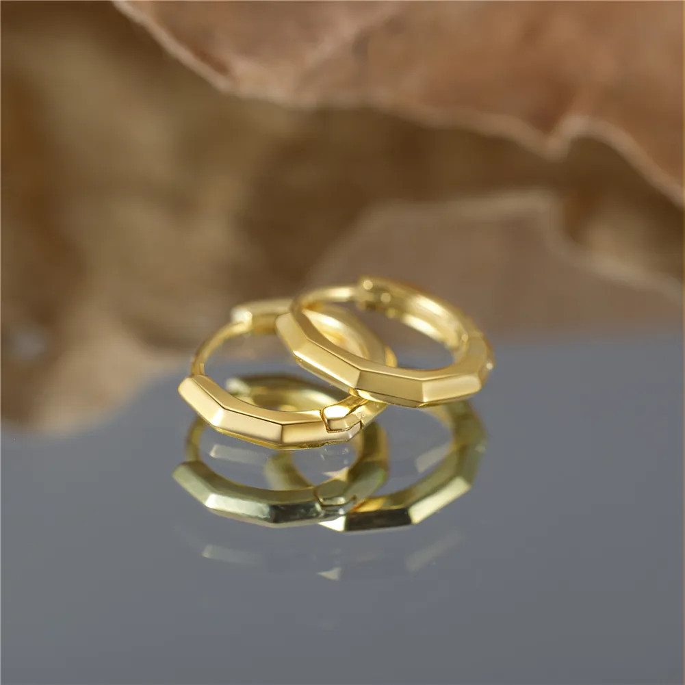 1 Pair 925 Sterling Silver Round Earrings display picture 4