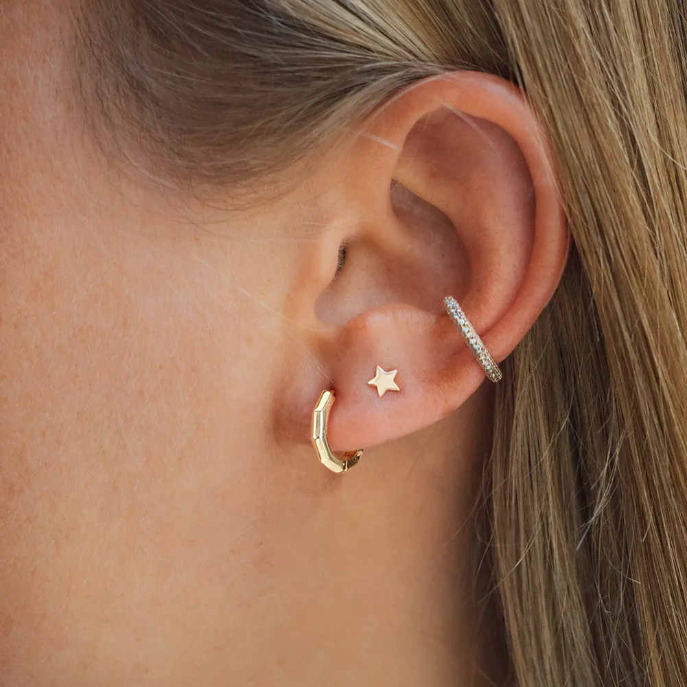 1 Pair 925 Sterling Silver Round Earrings display picture 6