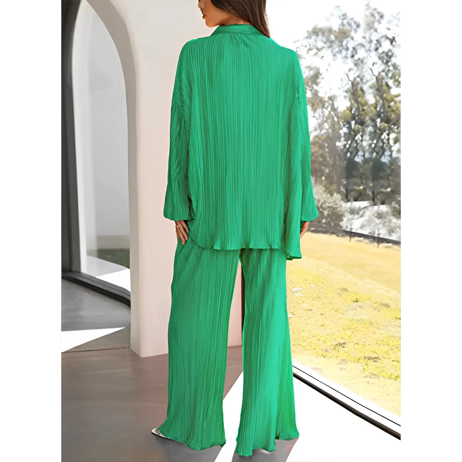 Casual Printing Spandex Polyester Printing Pants Sets display picture 15
