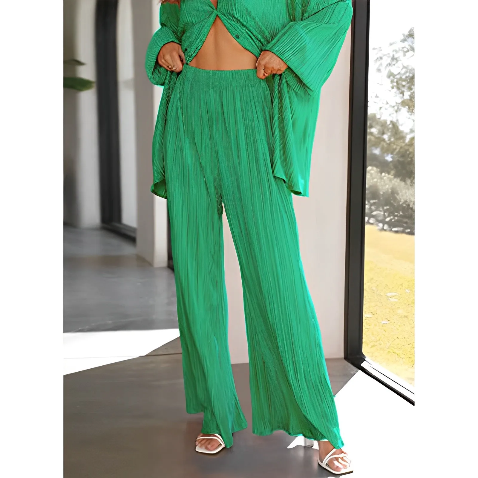 Casual Printing Spandex Polyester Printing Pants Sets display picture 16