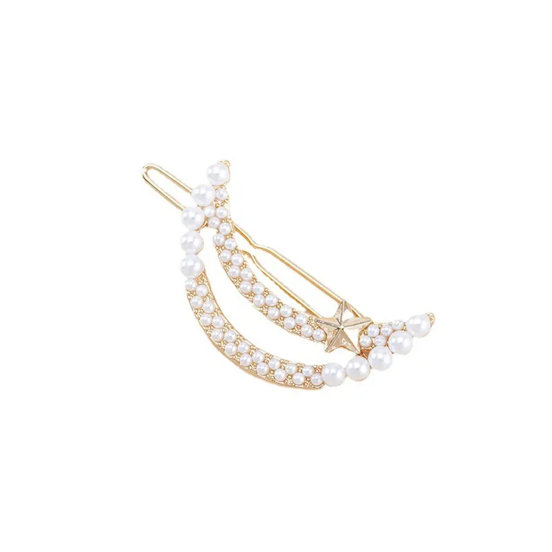 Women's Lady Moon Metal Plating Hair Clip display picture 1