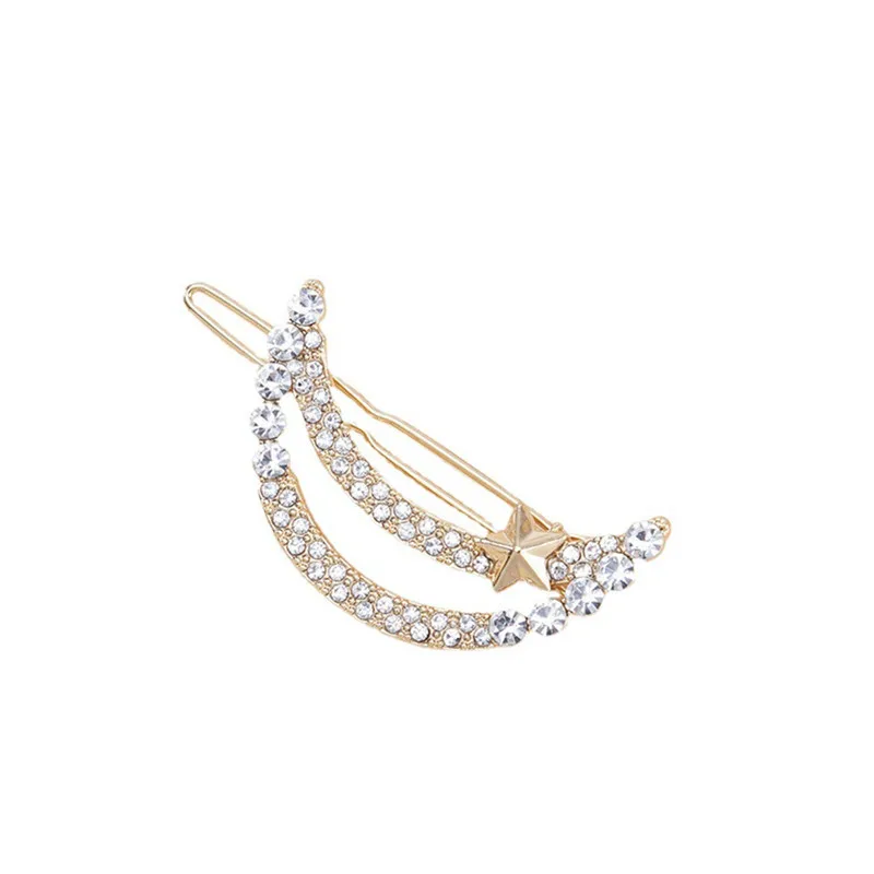 Women's Lady Moon Metal Plating Hair Clip display picture 2