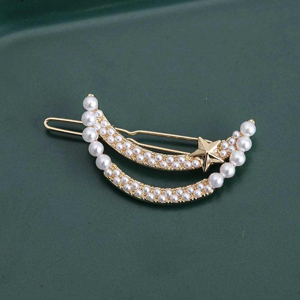 Women's Lady Moon Metal Plating Hair Clip display picture 5