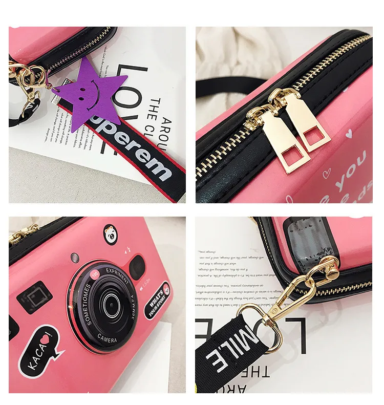 Small Pu Leather Square Bag display picture 25