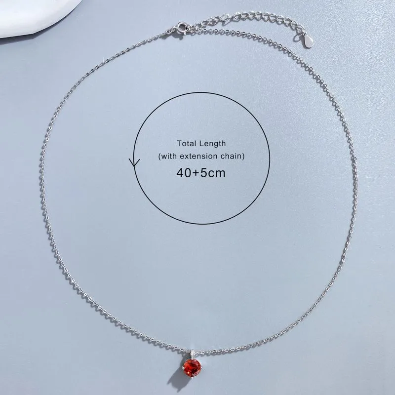 Casual Solid Color Sterling Silver Plating Inlay Moissanite Rose Gold Plated White Gold Plated Gold Plated Pendant Necklace display picture 5