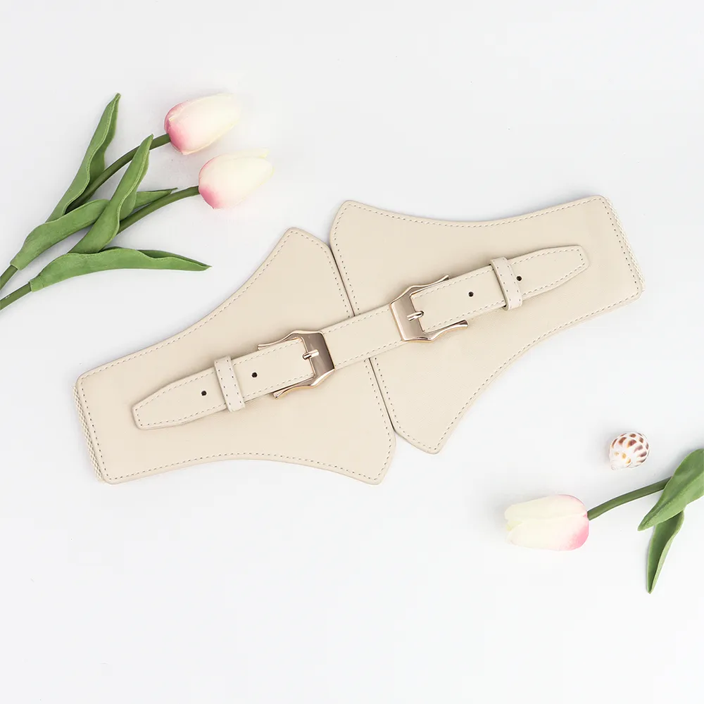 Business Modern Style Oversized Solid Color Pu Leather Buckle Women's Leather Belts display picture 8