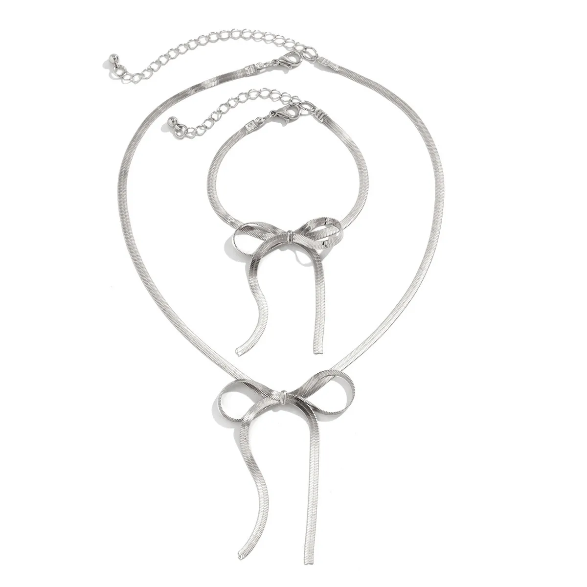 Modern Style Simple Style Bow Knot Copper Handmade Plating 18k Gold Plated Jewelry Set display picture 5