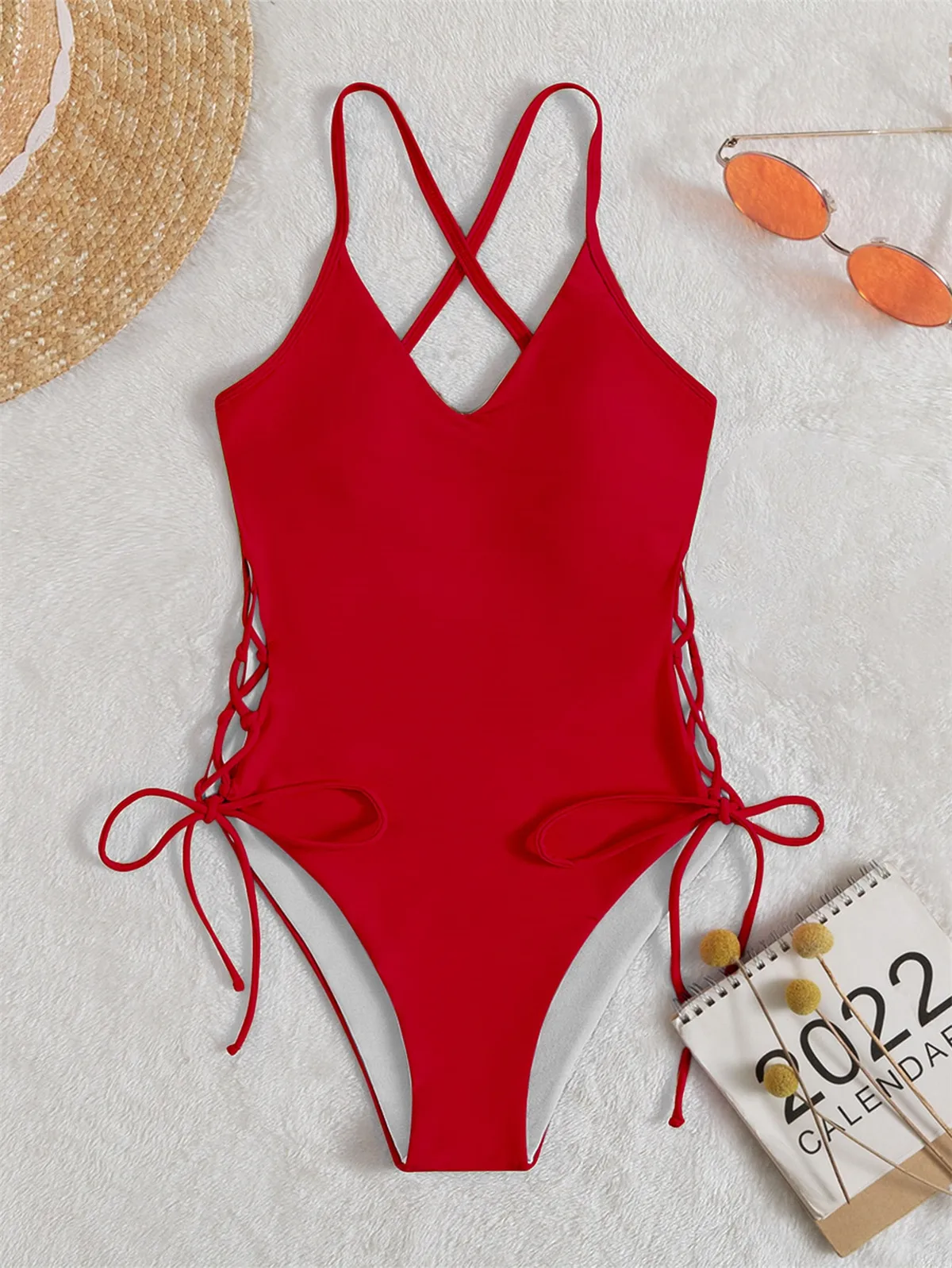 Women's Sexy Beach Solid Color One Piece Swimwear display picture 5