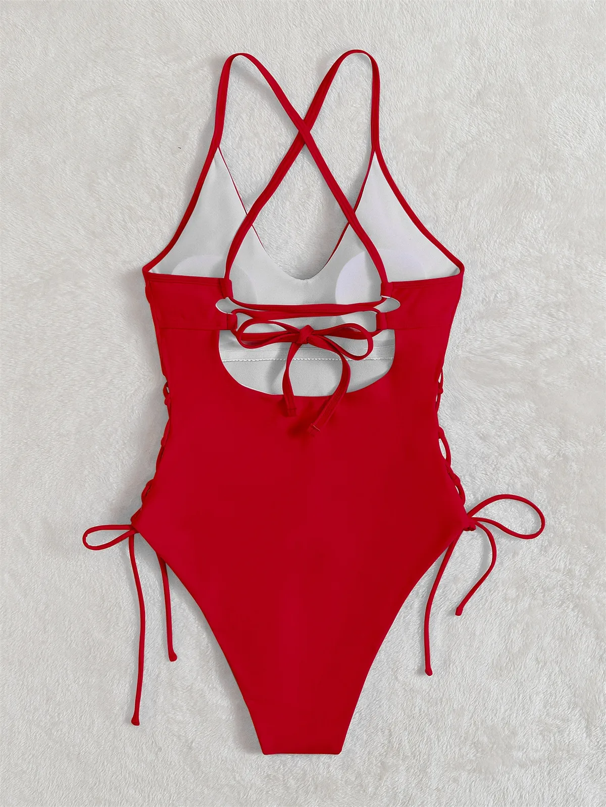 Women's Sexy Beach Solid Color One Piece Swimwear display picture 8
