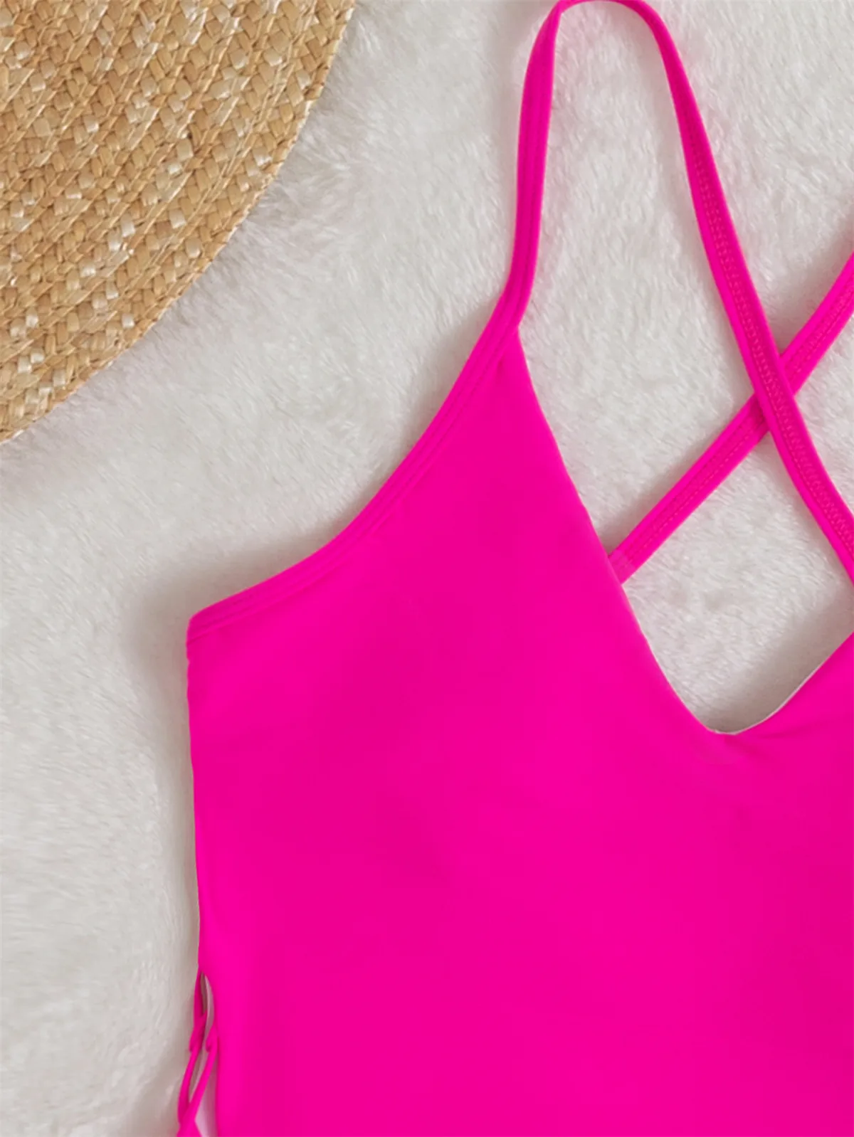 Women's Sexy Beach Solid Color One Piece Swimwear display picture 11