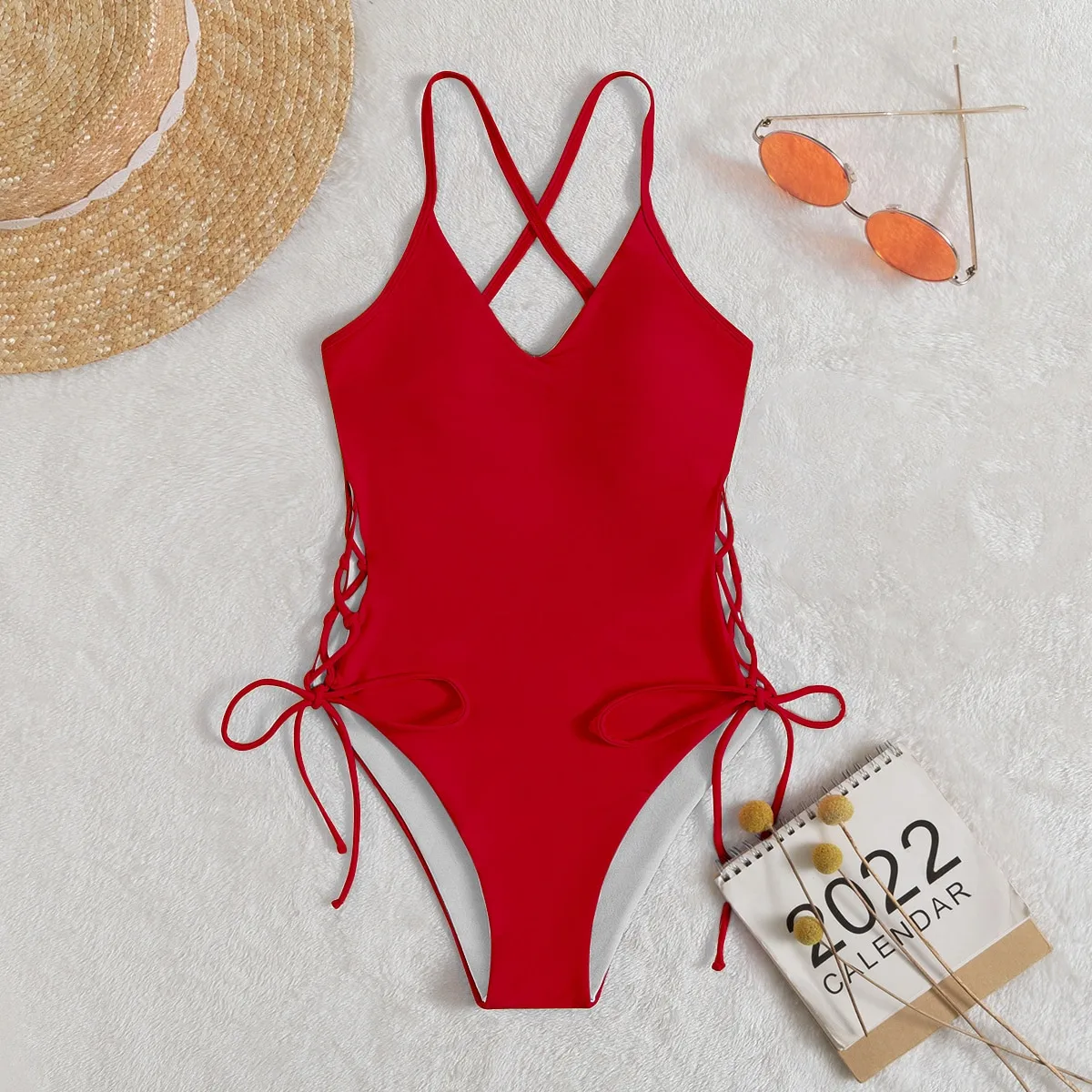 Women's Sexy Beach Solid Color One Piece Swimwear display picture 14