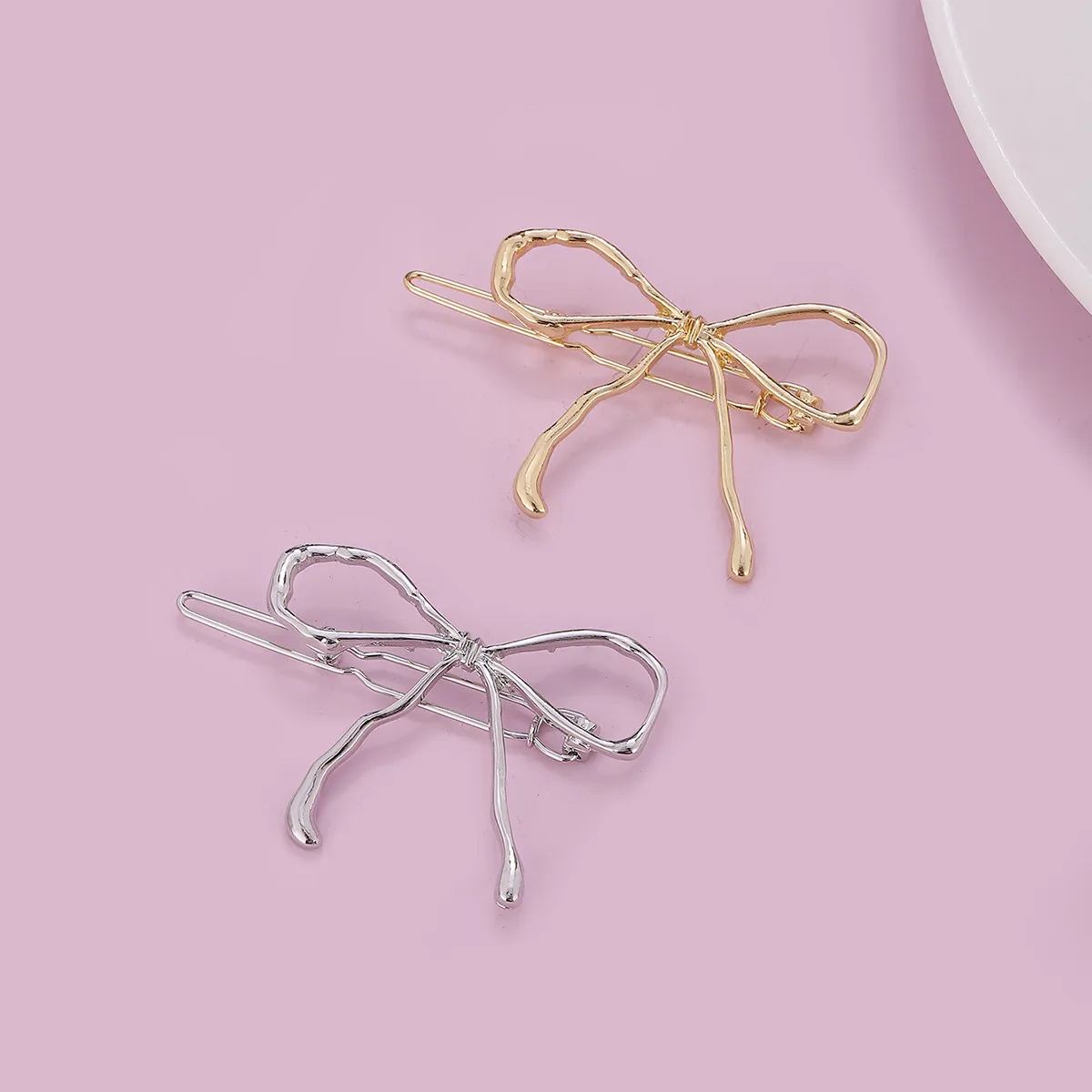 Women's Sweet Bow Knot Copper Handmade Hair Clip display picture 2