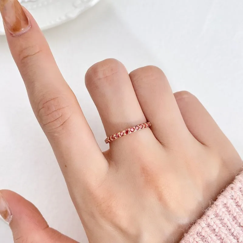 Glam Shiny Round Sterling Silver Gra Plating Inlay Moissanite Rings display picture 2