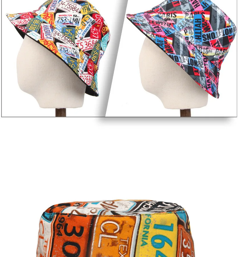 Unisex Casual Hip-hop Letter Wide Eaves Bucket Hat display picture 1